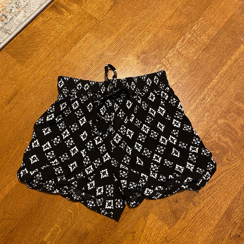 Black and White Shorts
